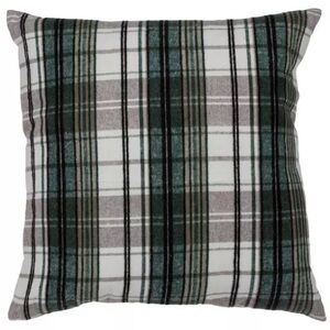 Green, Black, & White Pillow